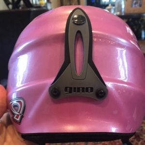 Girl ski or snowboarding helmet